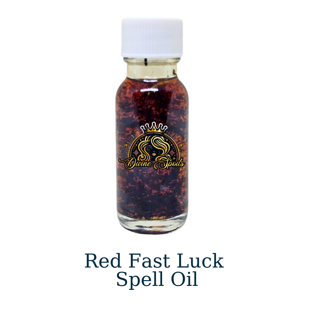 Money oil, Red Fast Luck, Conjure Hoodoo Oils, Gamboling, St. expedite, Witch Spells,