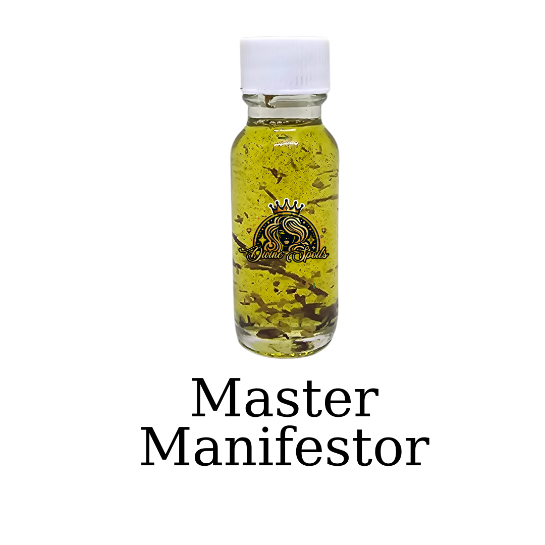 Manifestation, Conjure Oil, Essential Oils, Spell Oils, Advanced Magic, Witchcraft, Law of Attraction